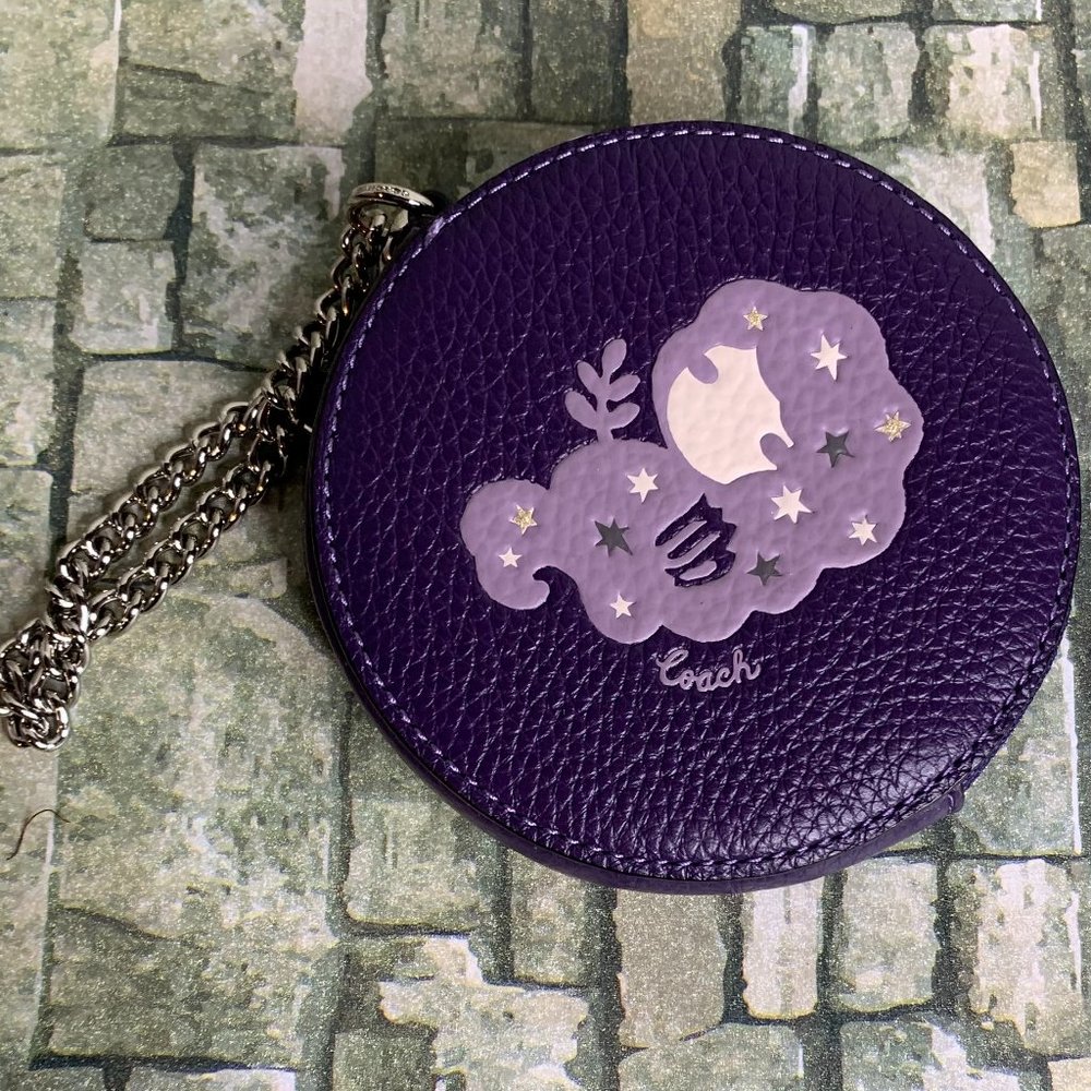 Coach Wristlet Purple Virgo